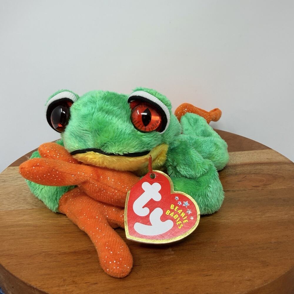 Panama the Tree Frog Stuffed Toy TY Beanie Baby 2002 Release